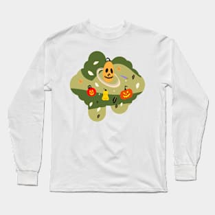 Happy Scary System Space Halloween Pumpkin Long Sleeve T-Shirt